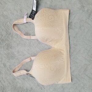 BALI NUDE SWIRL PATTERN COMFORT REVOLUTION SEAMLESS BRA 36D